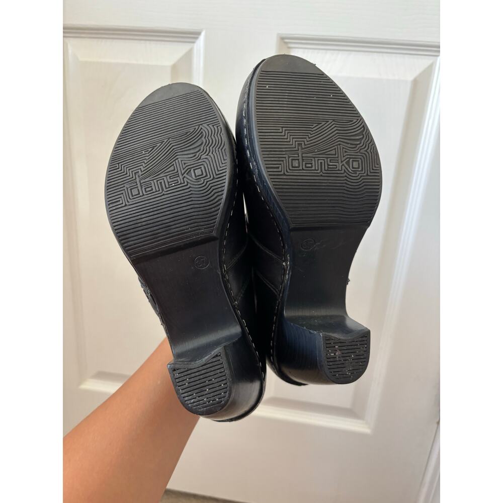 Dansko Black Leather Mules - Picture 8 of 11